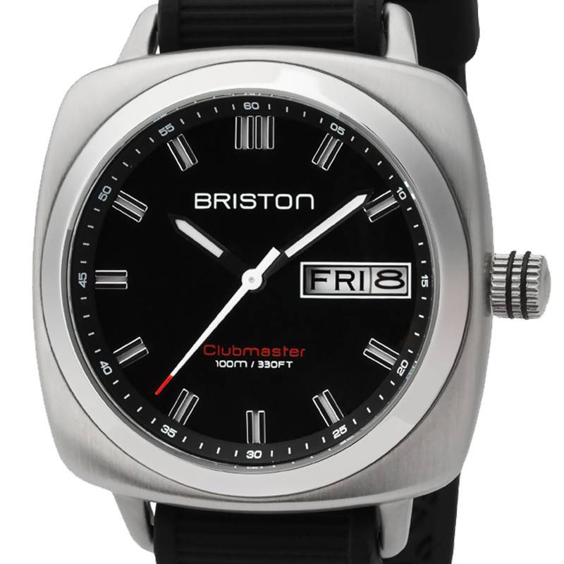 Clubmaster Sport HMS Date Acier Cadran Noir - Briston - Ocarat