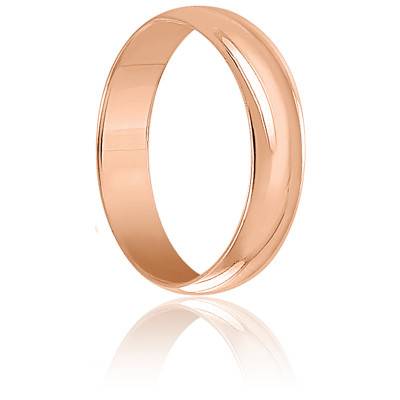 Bague Alliance Or Rose 18k Facettée - Taille 54, Style Vintage Stacker Années 1970, Occasion