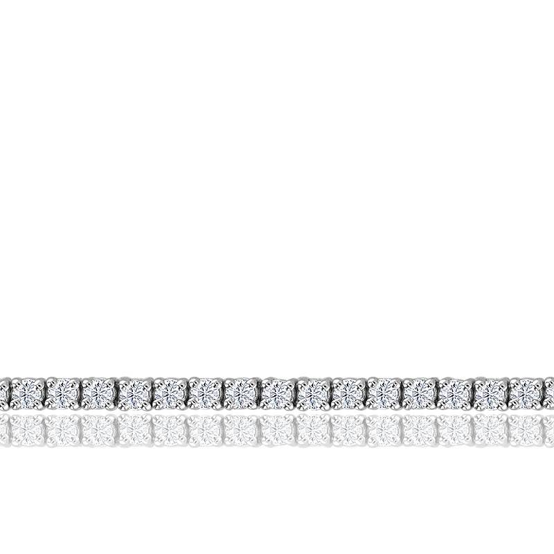Bracelet Riviere Diamants 4ct Gsi Or Blanc 18k Ocarat Bracelet Riviere Diamants 4ct Gsi Or Blanc 18k Ocarat