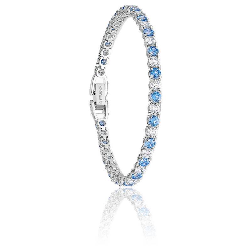 Bracelet Tennis Deluxe, métal rhodié Swarovski Ocarat