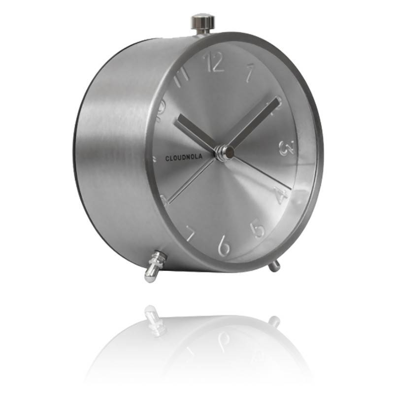 Horloge Glam Silver Alarm Clock Quartz 0056 Cloudnola Ocarat