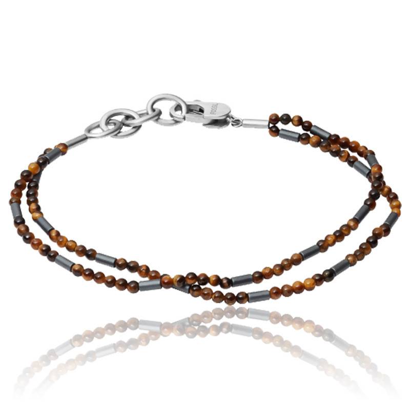 Bracelet duo acier inoxydable JF03683040 - Fossil Bijoux - Ocarat