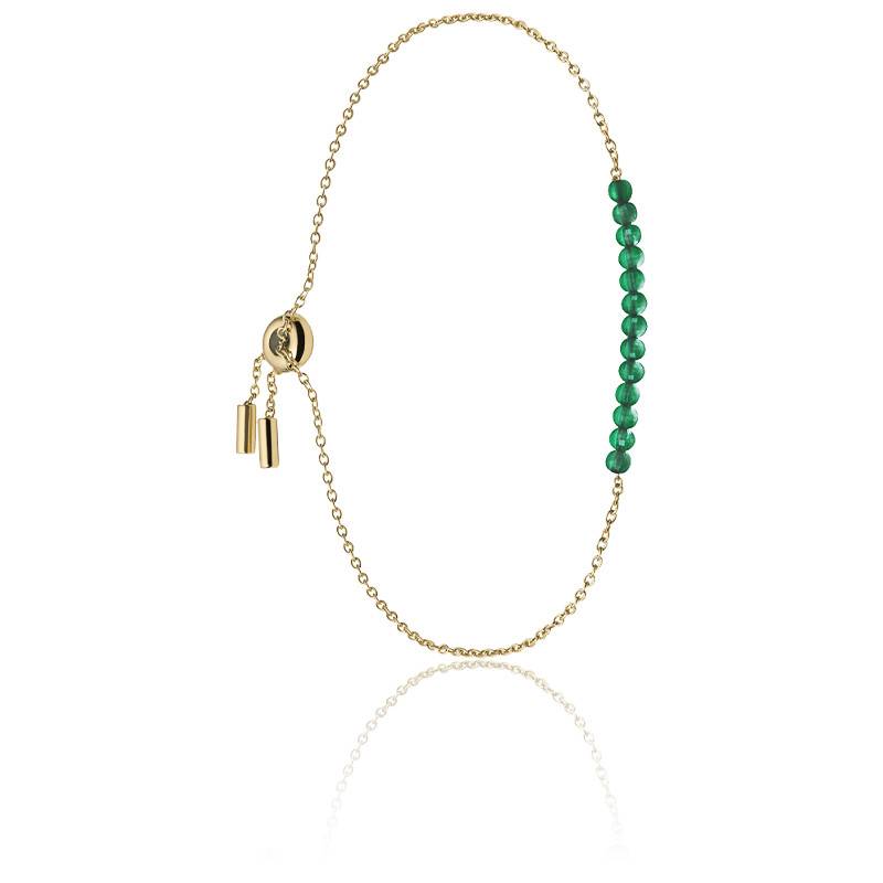 Bracelet de couleur verte et or JF03649710 - Fossil Bijoux - Ocarat