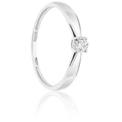 bague de fiancaille or blanc