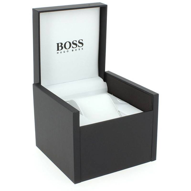 Montre HUGO BOSS Ace Homme en Cuir Noir 1513941 - Tempka.com