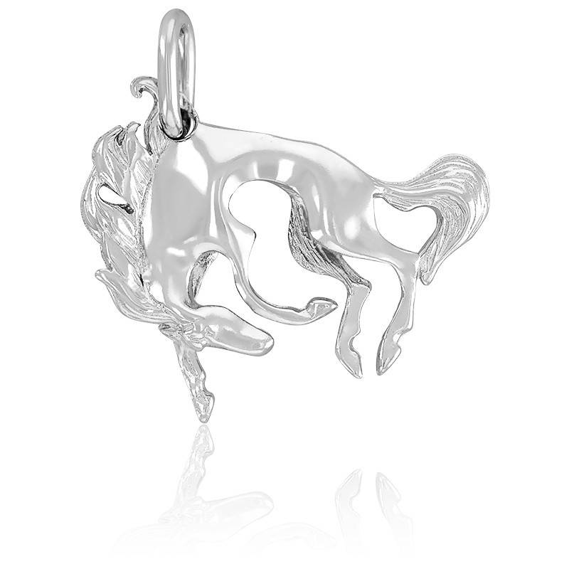 10 breloques pendentifs cheval bronze diamètre 15x20mm
