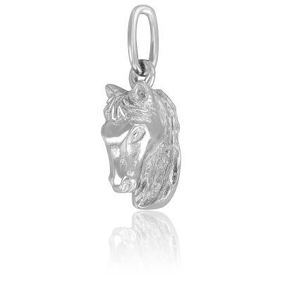Pendentif charm argent petite tête de cheval