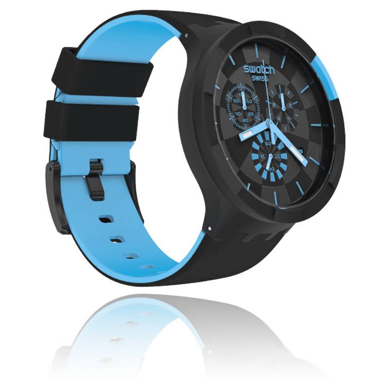 Montre Big Bold Chrono Checkpoint Blue SB02B401 - Swatch - Ocarat