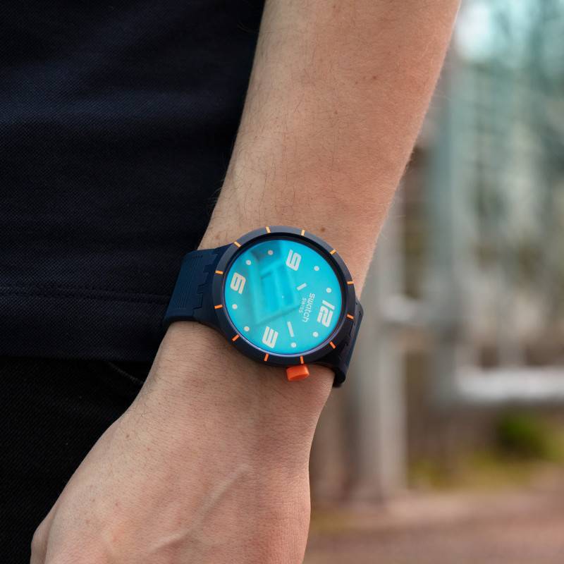 Montre Big Bold Futuristic Blue SO27N110 - Swatch - Ocarat