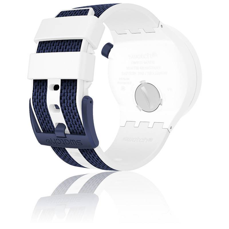 Montre Big Bold Monthly Drops Deep Snow SO27W102 - Swatch - Ocarat