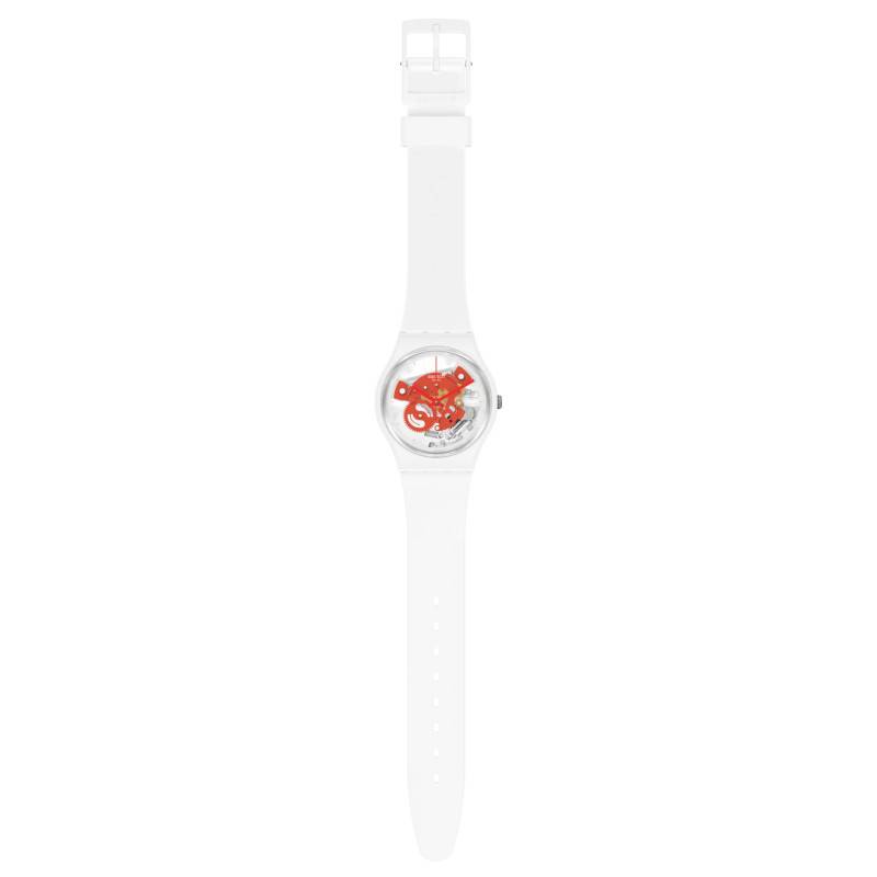 Montre Gent Bioceramic Time To Red Small SO31W104 - Swatch - Ocarat