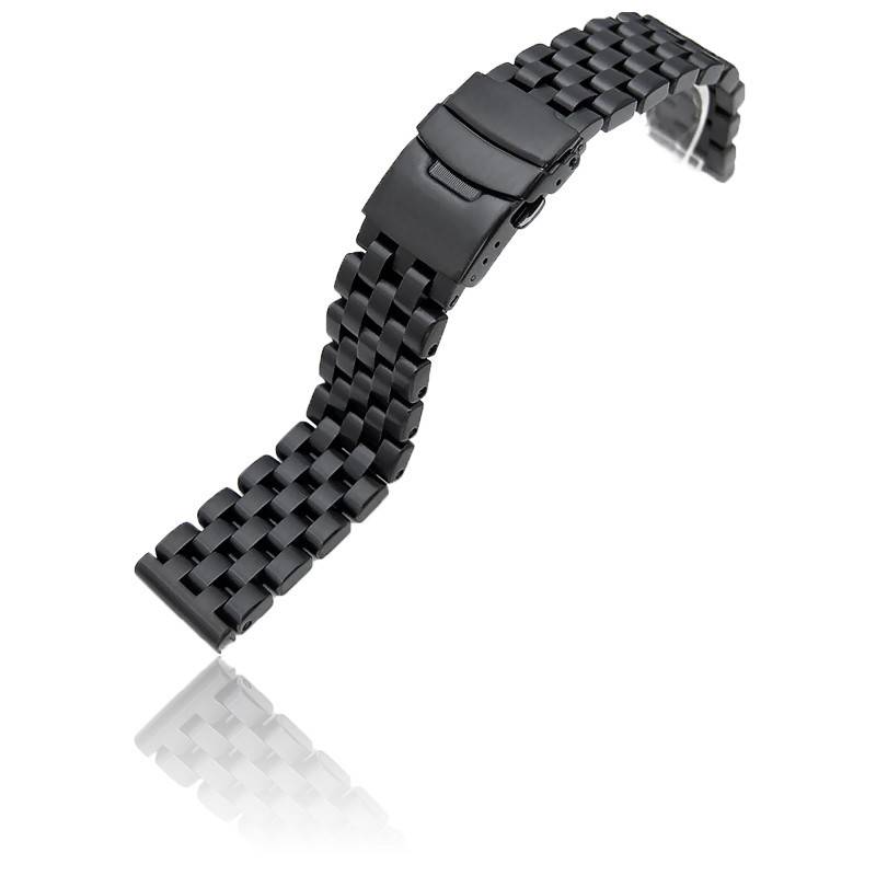 Bracelet Super Engineer Black SS202003BBK009 Strapcode Ocarat
