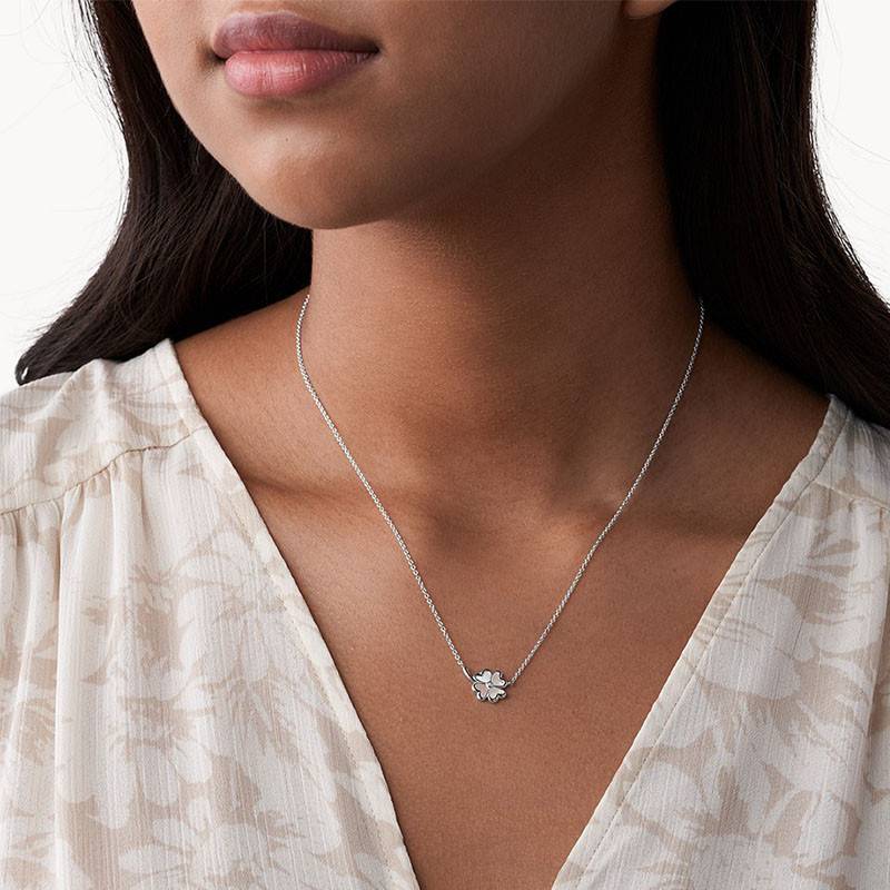 Collier argent Lucky You JFS00543040 - Fossil - Ocarat