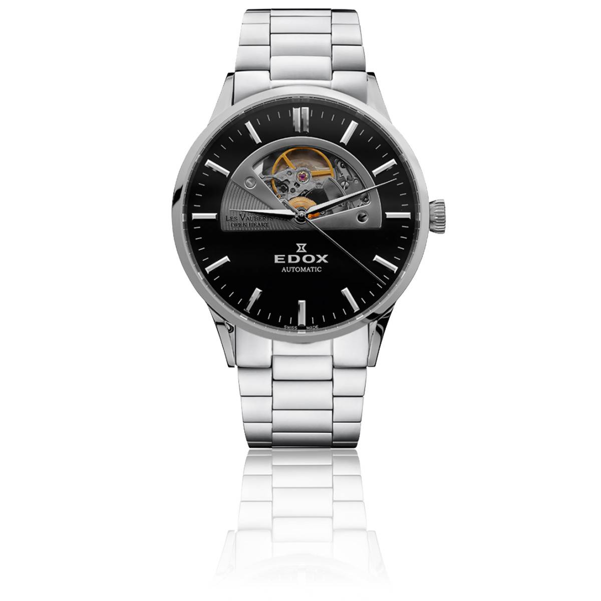 Edox Les Vauberts Open Heart Automatic 85011 357J AID - Gents watch