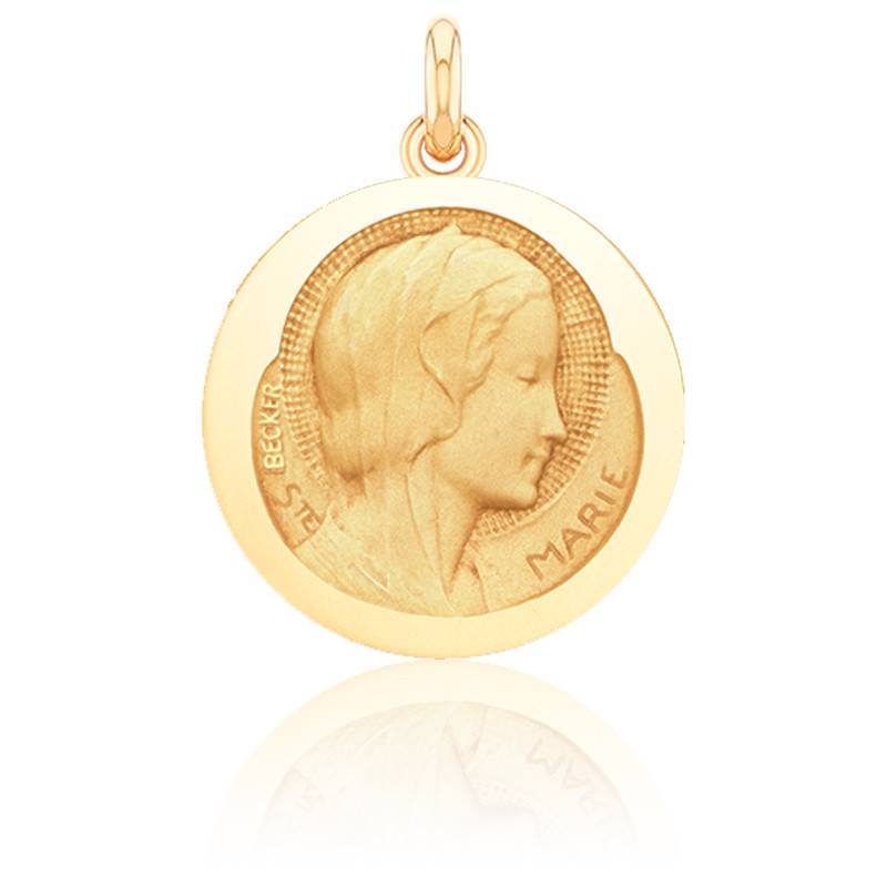 Médaille Sainte Marie Or Jaune 16mm - - Site Officiel