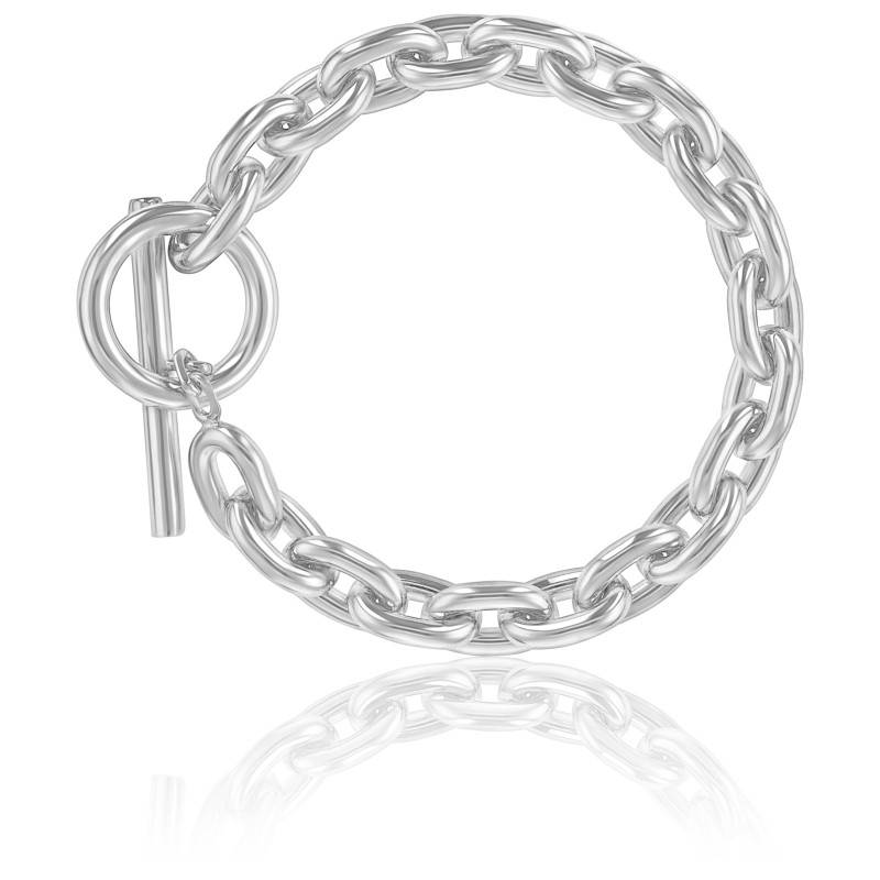Bracelet en argent chaîne maille forçat longueur 19cm