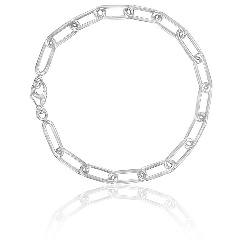 Bracelet Argent Massif 925 Articulé – Longueur 19 Cm, Neuf Avec étiquette