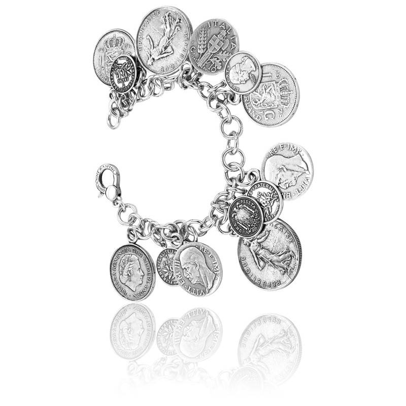 Charms Perle Argent Sterling 925 Fokroin - 2 Pièces Pour Bracelet/Collier - Cadeau Femme